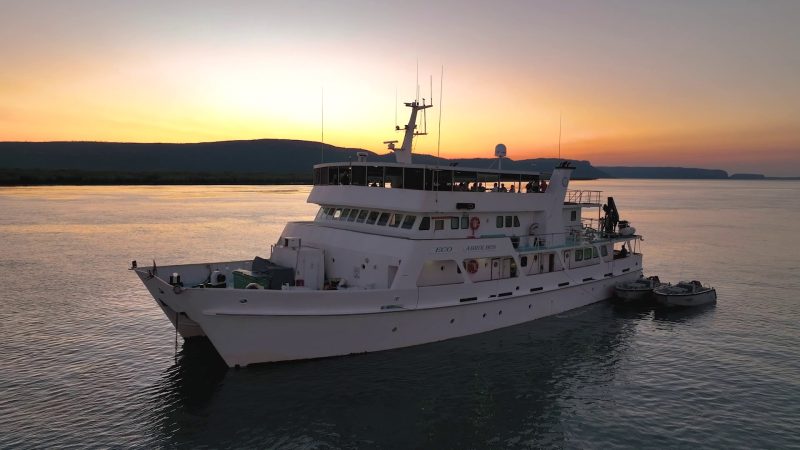 Eco Abrolhos in the Kimberley at Sunset